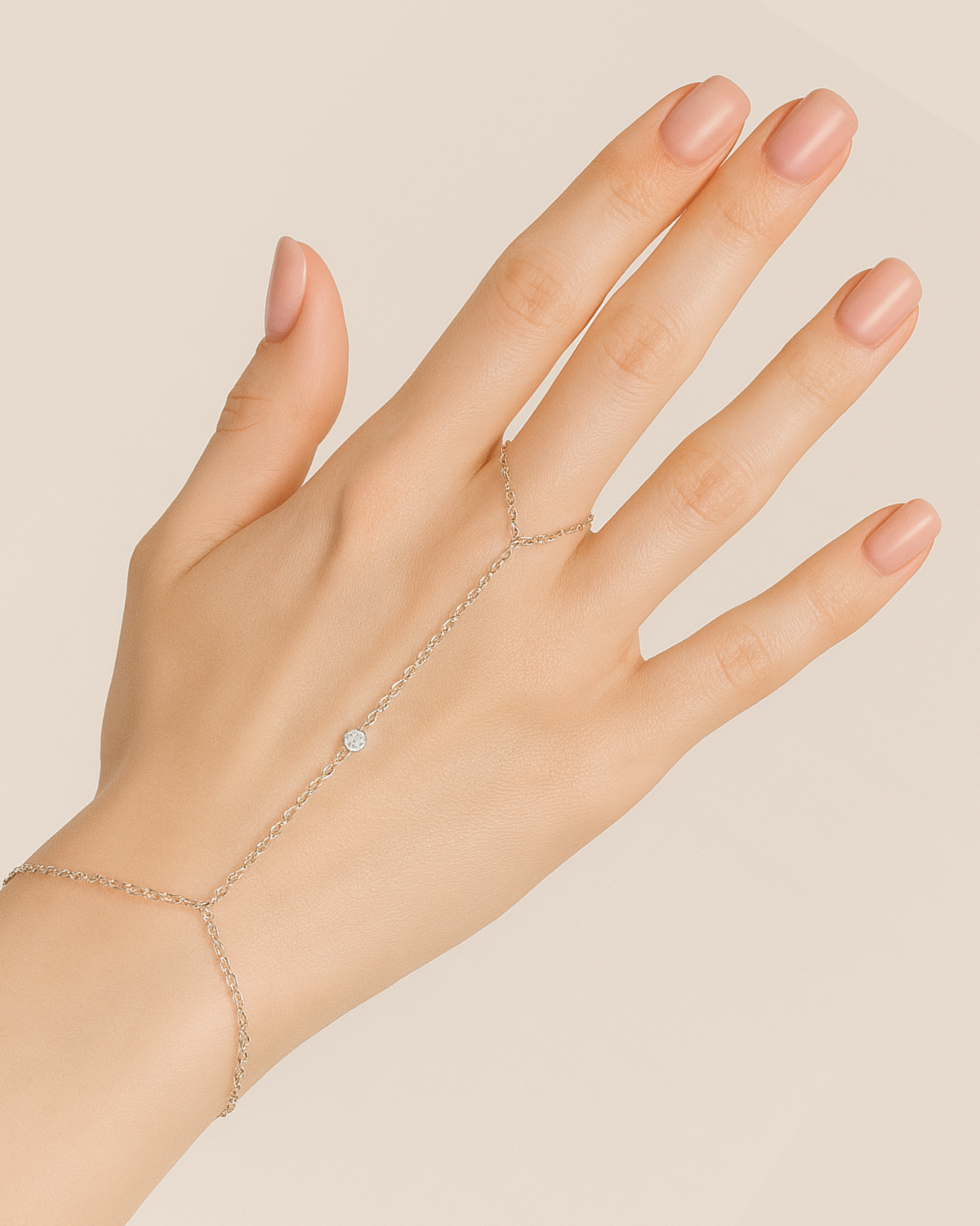 Linear Hand Chain Bracelet